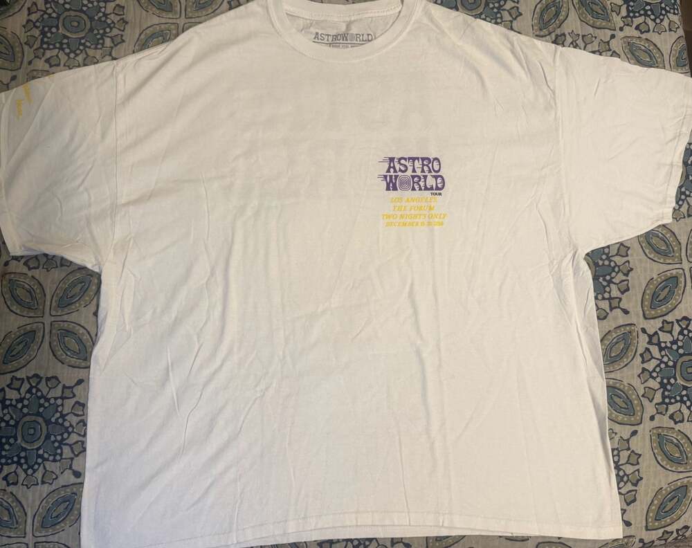 Travis Scott Astroworld Tour LA The Forum Exclusive T-Shirt